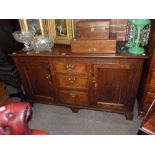 Edwardian Oak Sideboard - Titchmarsh & Goodwin Style, 158L by 90W by 52D