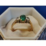 Emerald & Diamond Ring