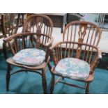 2 Antique Windsor chairs