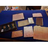 3 Medals of Sgt John Eric Wright of Royal Field Artillery 1914-18 and photo, certificate, various