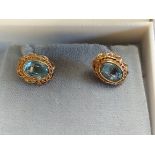 Aquamarine earrings