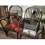 2 repro. Windsor chairs