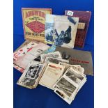 Collection of Various Topographical & Vintage Postcards + Games & Books