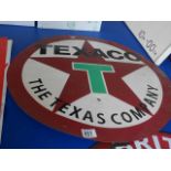 Texaco enamel sign