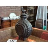 Oriental 19th Century medicine bottle - possibly cast iron