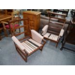 Arm chair and rocking chair G Plan style (Teak)