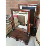 2 Victorian Mahogany swing mirrors