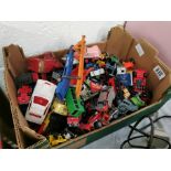 Collection of toy cars including Corgi, Matchbox etc.