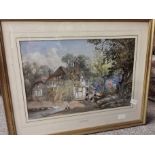 James Burrell Smith 1850-1881 Watercolour of cottage scene