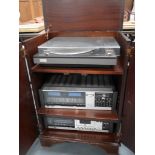 Repro. Mahogany stereo unit