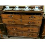 Georgian Mahogany Secretaire/chest 112cm width 58cm depth 103cm height