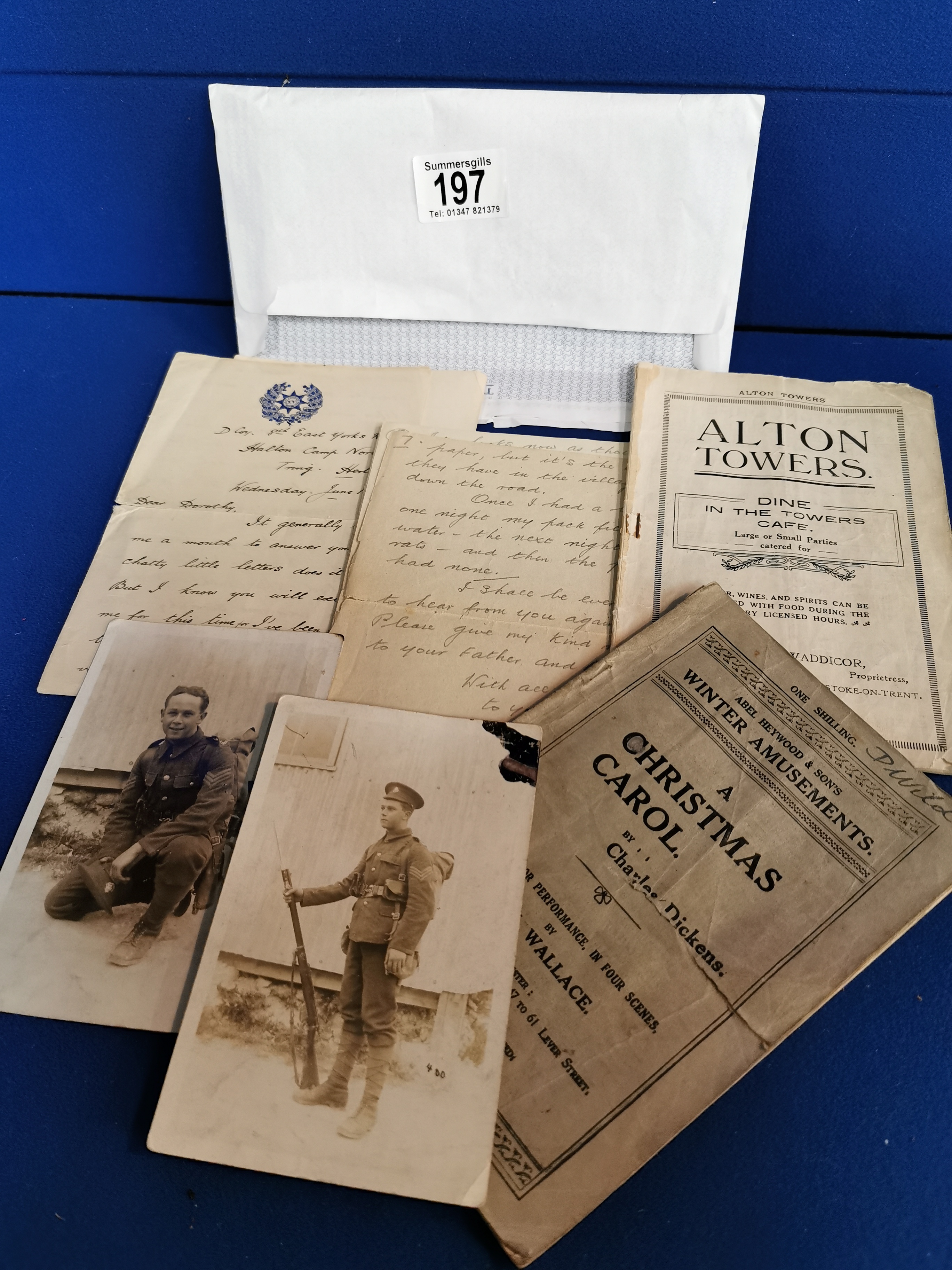 Collection of WWI Army Letters & Postcards