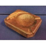 Lizardman Yorkshire Oak Ashtray - Mouseman Interest