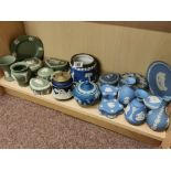 Collection of Blue & Green Wedgwood Jasperware