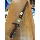 Remington M1917 US Military Knife Bayonet & Scabbard - 50cm long and marked '20' & 'X9' to the