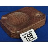 Yorkshire Oak Ashtray w/clover motif - Mouseman Interest