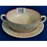 Clarice Cliff Art Deco Soup Cup & Saucer