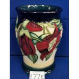 Moorcroft Davenport Signed Floral Vase - 13.5cm high