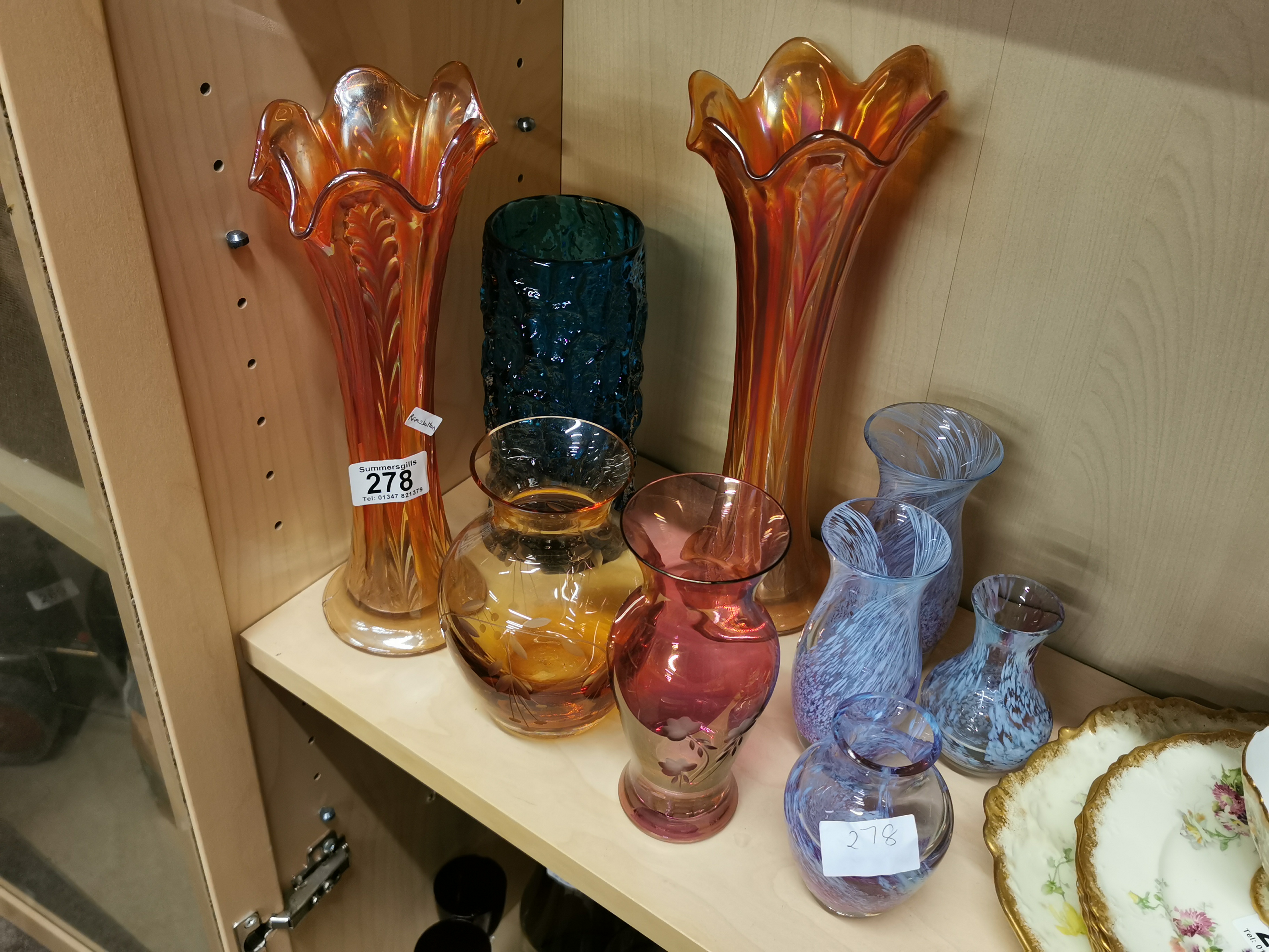 Collection of Art Glass inc Carnival, Whitefriars & Caithness