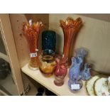 Collection of Art Glass inc Carnival, Whitefriars & Caithness