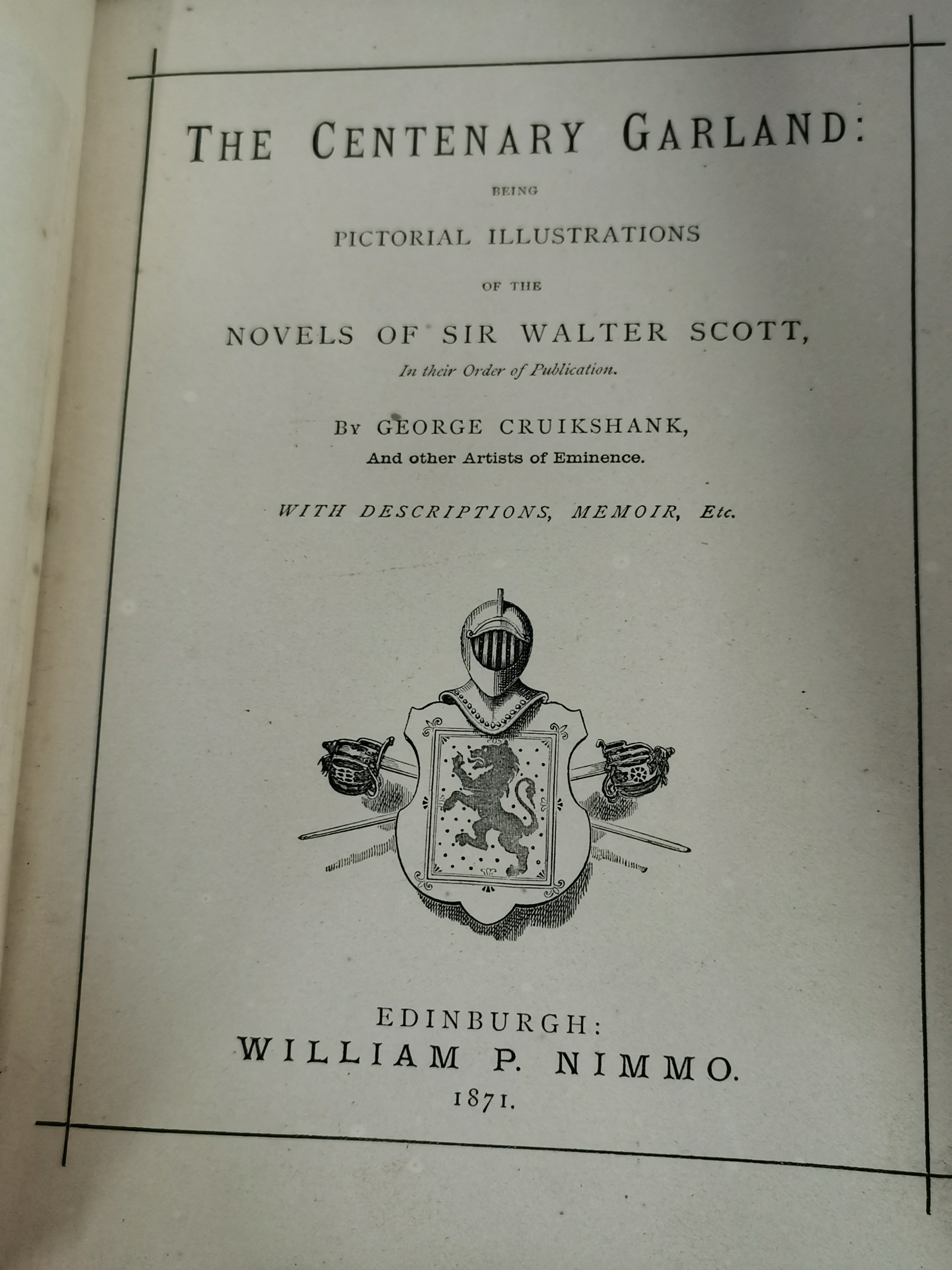 First Edition of The Centenary Garland by Walter Scott - Image 2 of 2