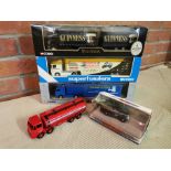 Trio of Corgi Superhauler Lorries + Dinky Truck & Die-Cast Car