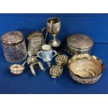 Collection of Silver Jugs & Jars