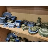 Collection of Blue & Green Wedgwood Jasperware