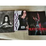 Signed Ozzy Osbourne Autobiography, Alice Cooper Concert Programme & Ozzy Art
