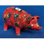 Anita Harris Art Pottery Model of a Pig