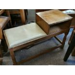 Lizardman Yorkshire Oak telephone table - Mouseman Interest