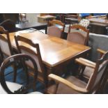 Jentique Furniture Oak dining table and 6 chairs