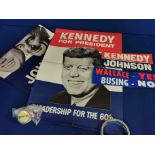 Various 1960's US Political Campaign Materials - Johnson/Kennedy