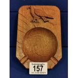 Large Eagleman Yorkshire Oak Ashtray - Mouseman Interest