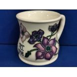 Moorcroft MacIntyre-style MCC 1998 Floral Mug - 8cm high