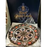 Boxed Royal Crown Derby Imari 8706 Centrepiece Plate ( 1st quality ex con. )