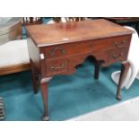 Georgian Mahogany side table with drawers