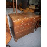 Georgian 3ht oak chest