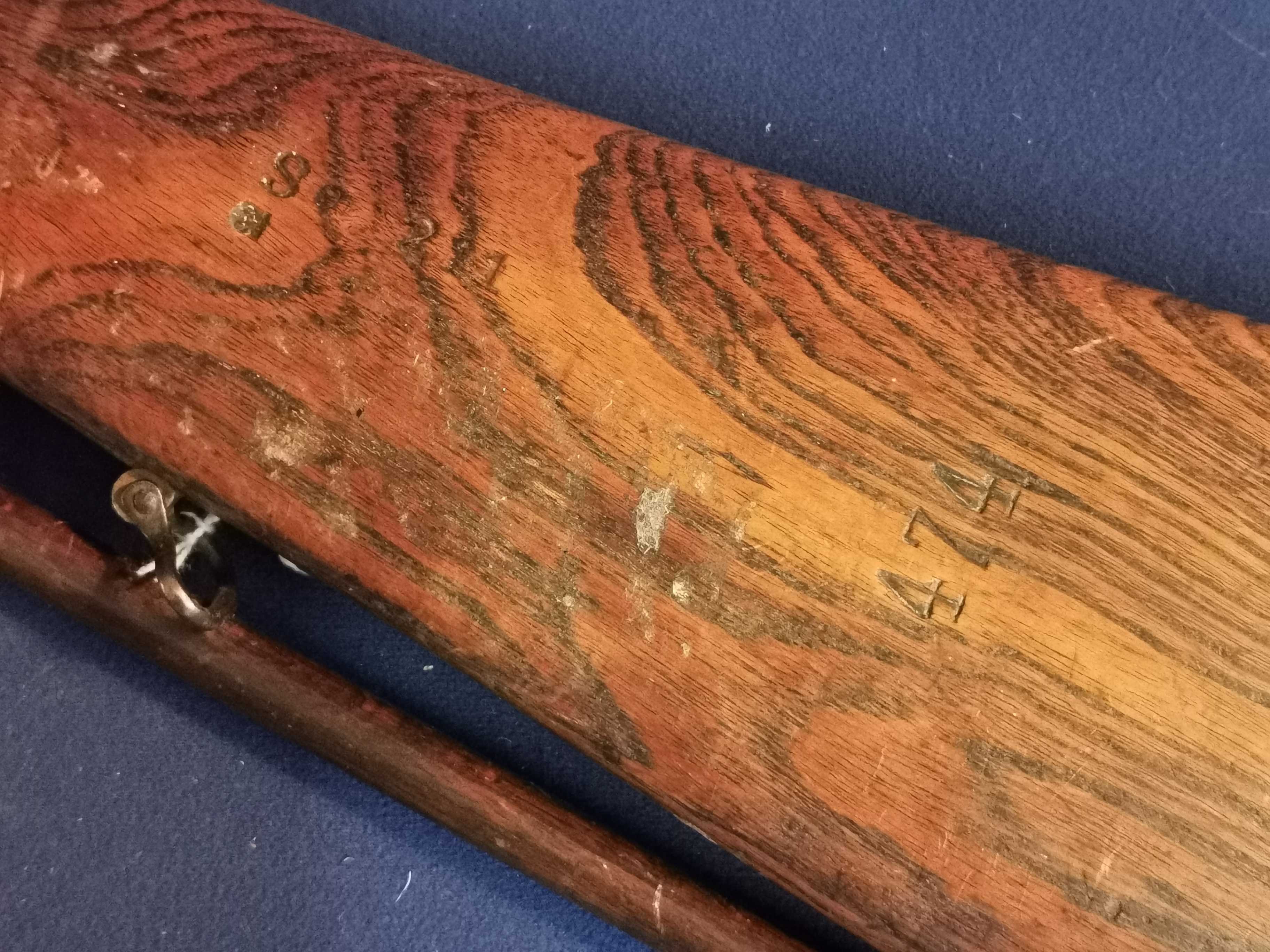 Antique Muzzleloader Rifle w/ramrod - 130cm long - Image 2 of 5
