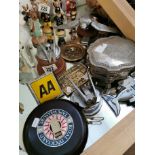 Collection of Automobilia Motoring Badges & Ornaments + various ephemera
