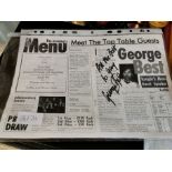 Signed Manchester United George Best memorabilia