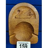 Yorkshire Oak Ashtray w/Swan motif - Mouseman Interest