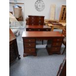 2 Repro dressing tables and 2 chests (1 set stag)