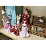 Coalport, Doulton, Lladro and Doulton figures