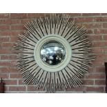 Repro. Sunburst mirror approx 1m diameter
