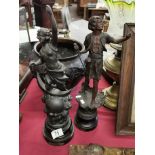 Pair of Spelter Classical Figures