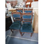 4 Victorian Mahogany dining chairs