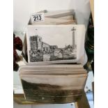 Box of Various Topographical & Vintage Postcards