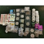 Box of Various UK Coins & Currency