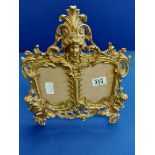 Gilt double photo frame